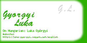 gyorgyi luka business card