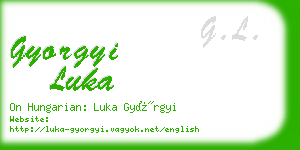 gyorgyi luka business card